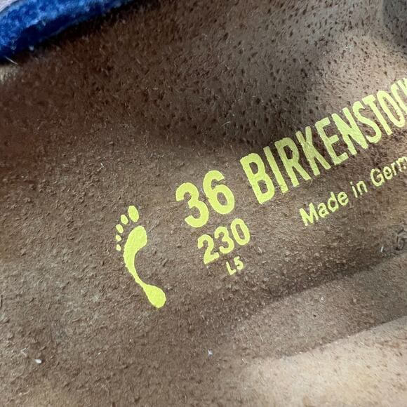 Birkenstock Florida BS Slide Sandal Graceful Insignia Blue Women 5/Men 3 NWB - Picture 9 of 10